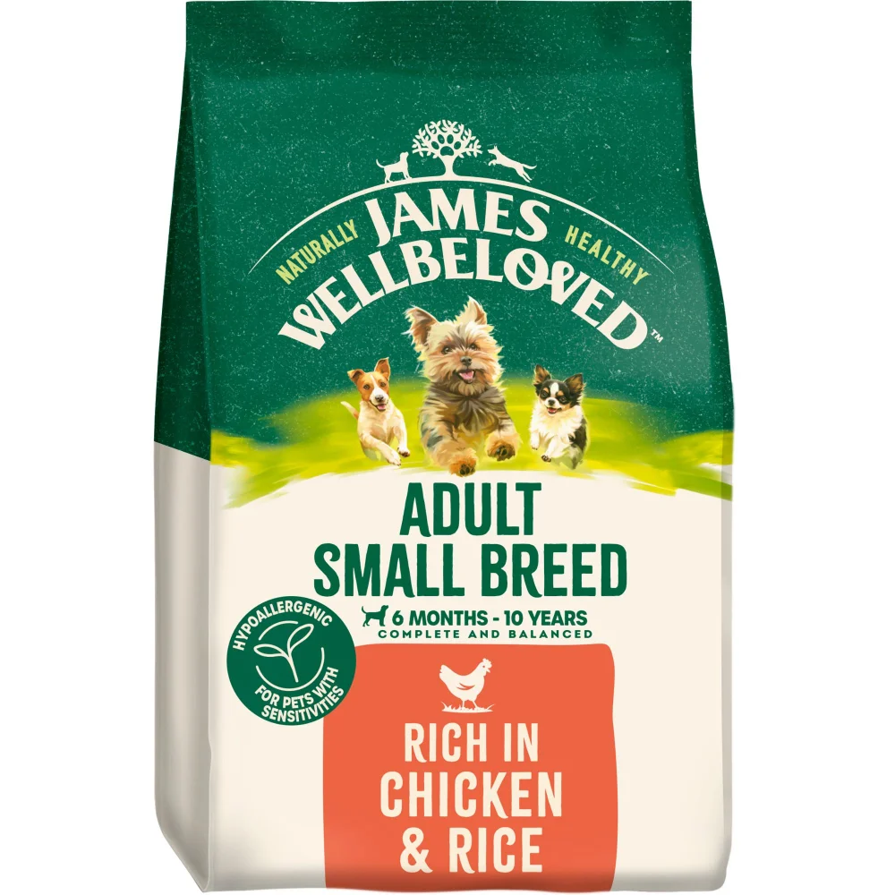 Adult Chicken & Rice Small Breed Dry Dog Food 1.5kg Image 1