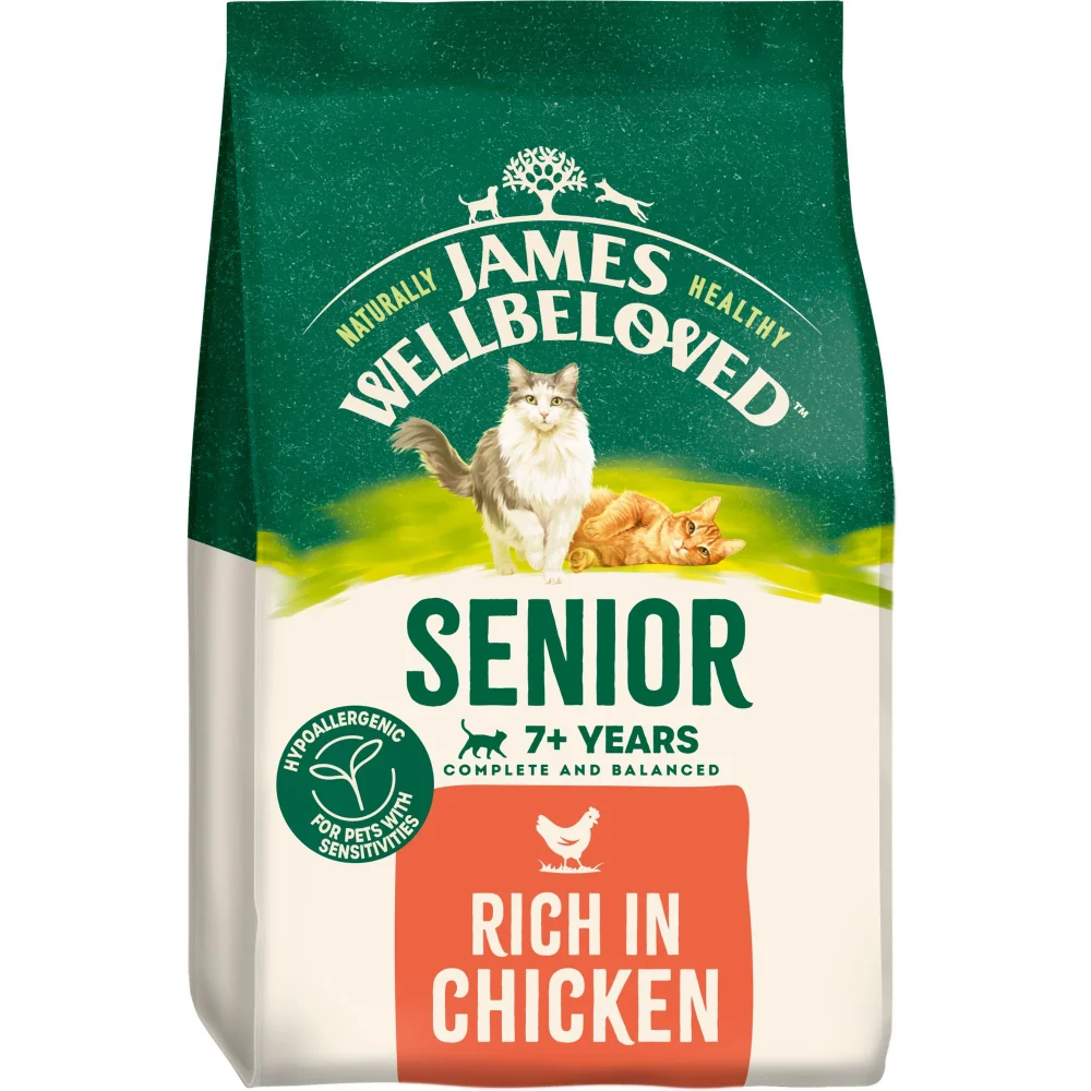 Senior Chicken Dry Cat Food 1.5kg Image 1