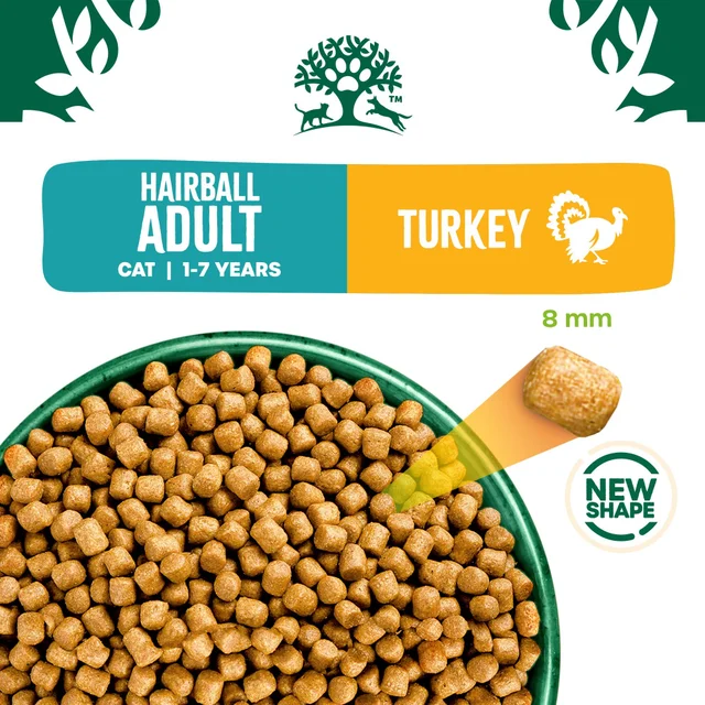 Adult Turkey Hairball Dry Cat Food