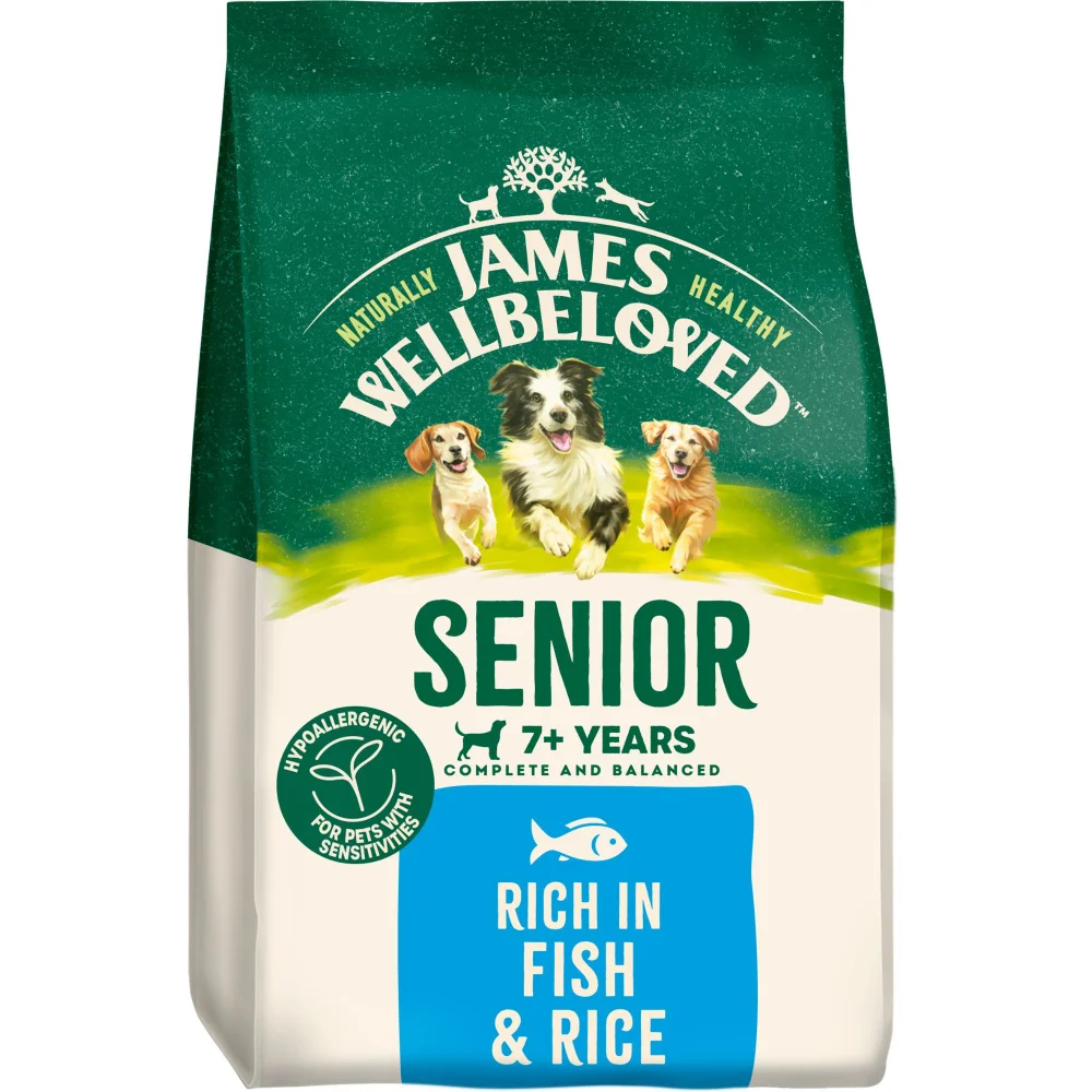 Senior Fish & Rice Dry Dog Food 2kg Image 1