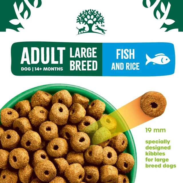 Adult Fish & Rice Large Breed Dry Dog Food
