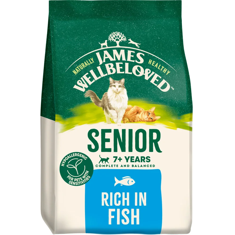 Senior Fish Dry Cat Food 4kg Image 1