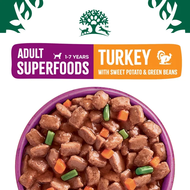 Adult Turkey in Gravy Wet Dog Superfoods Pouches