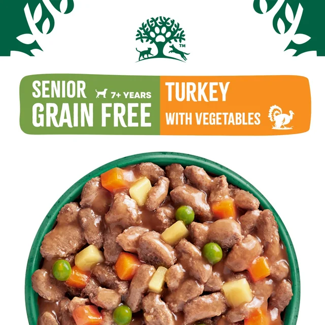 Senior Turkey in Gravy Grain Free Wet Dog Food Pouches