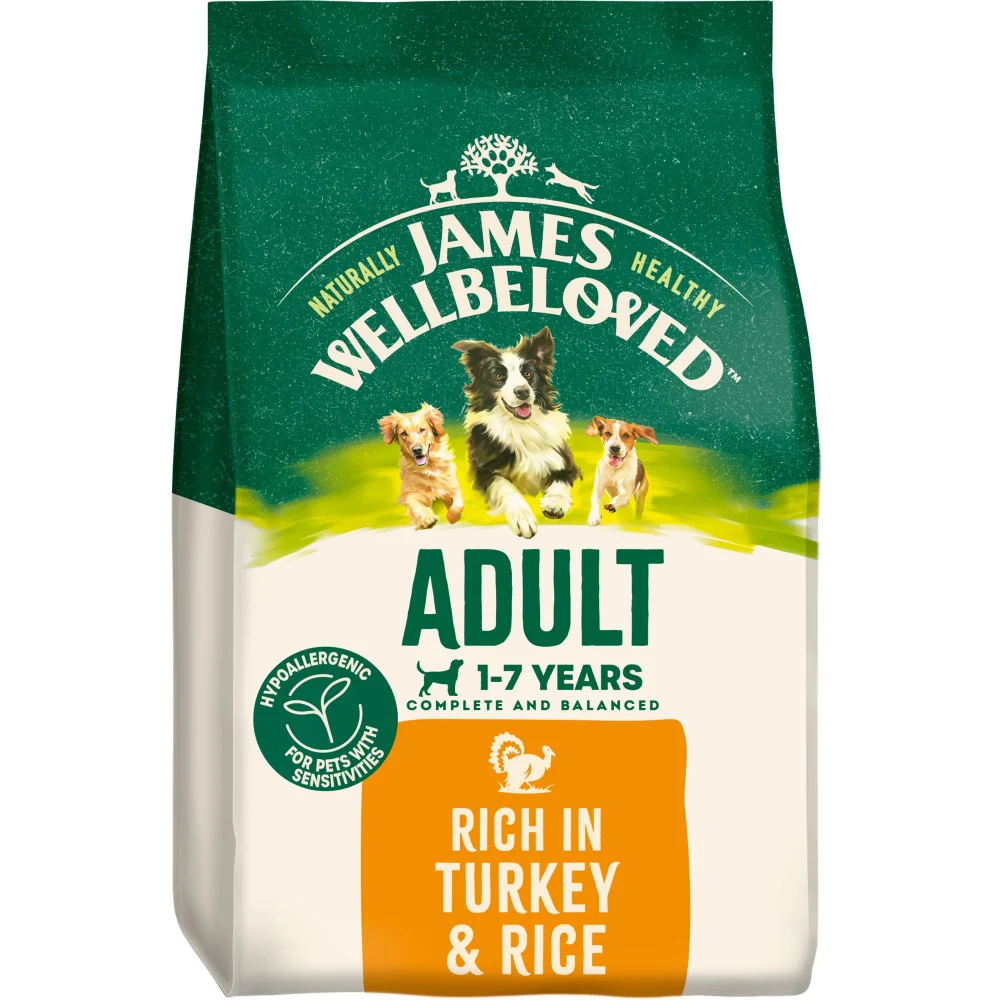 Adult Turkey & Rice Dry Dog Food 12kg Image 1