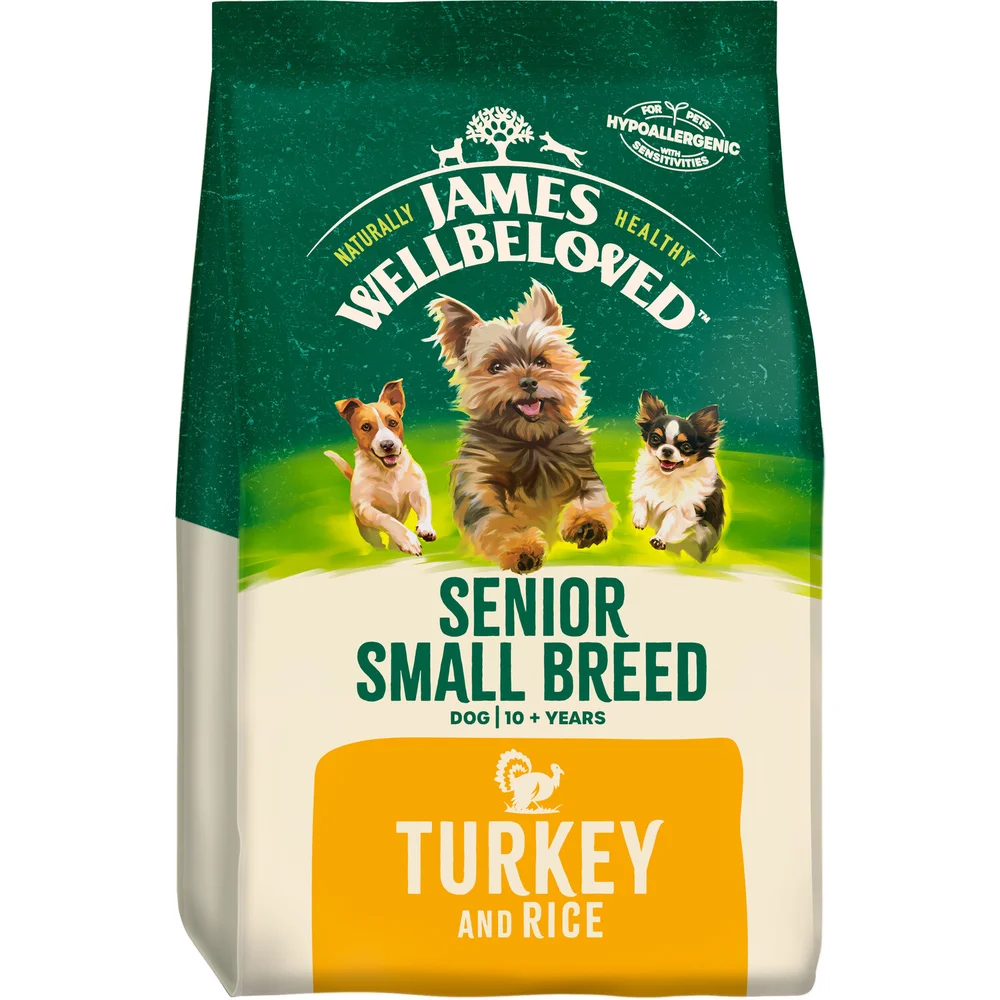Senior Turkey & Rice Small Breed Dry Dog Food 1.5kg Image 1
