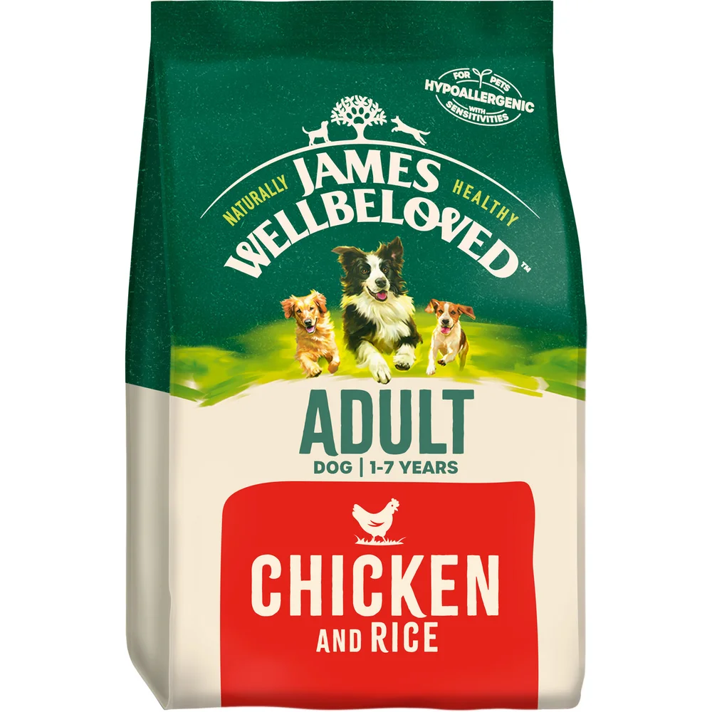 Adult Chicken & Rice Dry Dog Food 2kg Image 1