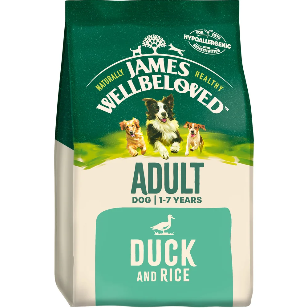 Adult Duck & Rice Dry Dog Food 2kg Image 1