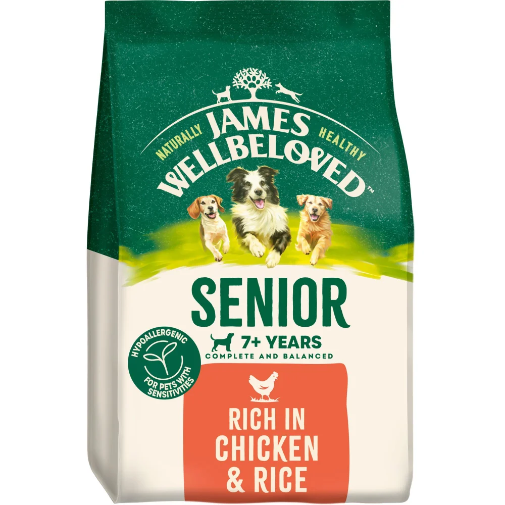 Senior Chicken & Rice Dry Dog Food 15kg Image 1