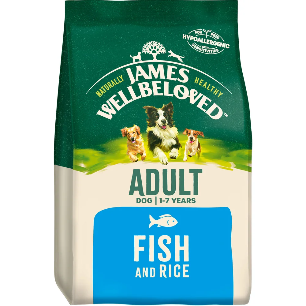 Adult Fish & Rice Dry Dog Food 2kg Image 1