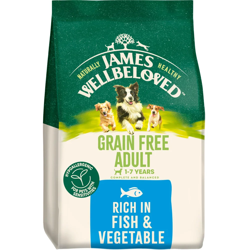Adult Fish & Veg Grain Free Dry Dog Food 4.5kg Image 1