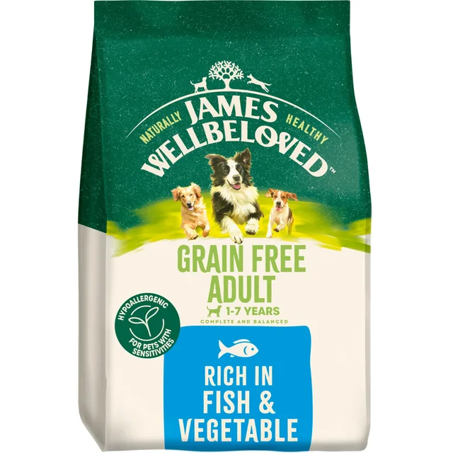 Adult Fish & Veg Grain Free Dry Dog Food 4.5kg