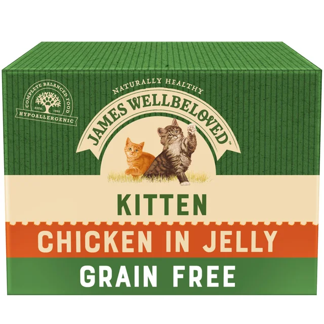 Kitten Chicken in Jelly Grain Free Wet Cat Food Pouches 48 pouches