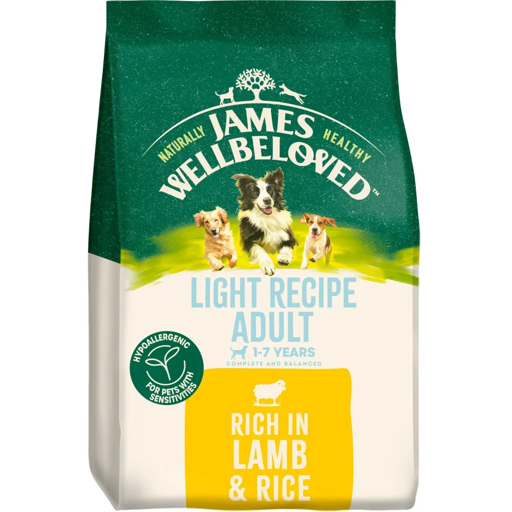 Adult Lamb & Rice Light Dry Dog Food 12kg Image 1